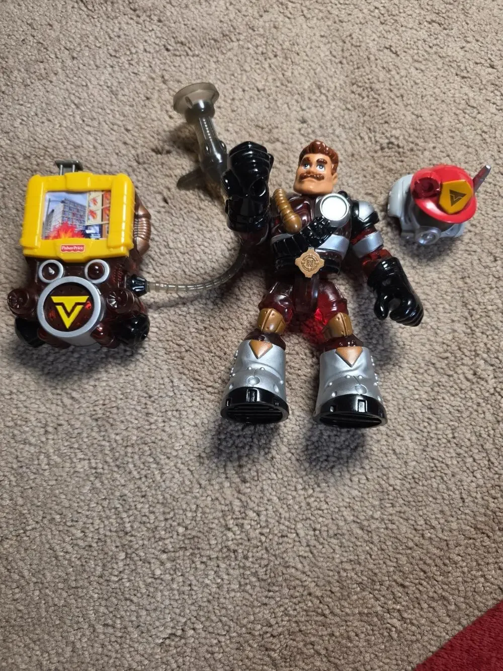 Fisher Price Rescue Heroes Warren Waters Voice Tech 78185 Figure Backpack 2001